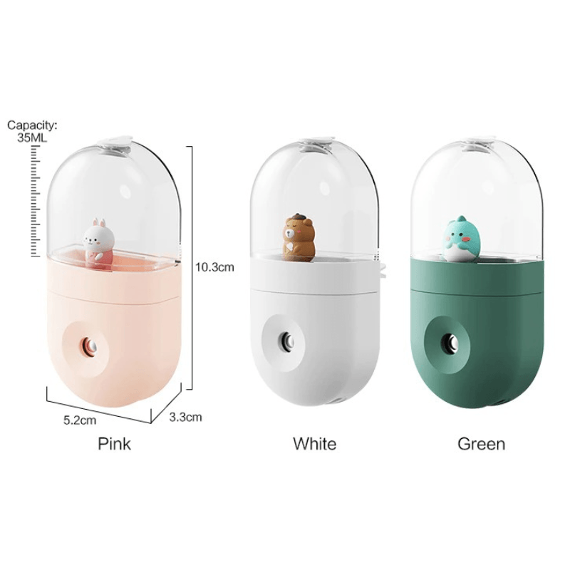 Cartoon Doll Car Humidifier With Wireless Aromatherapy Diffuser-Humiii
