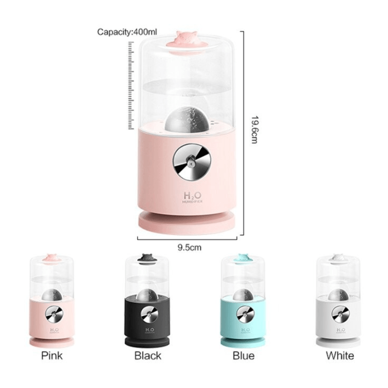 Automatic Rotary Air Humidifier With Wireless Charging Aromatherapy-Humiii