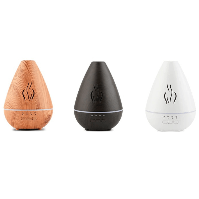 Essential Oil Aroma Diffuser With Ultrasonic Wood Grain Design-Humiii