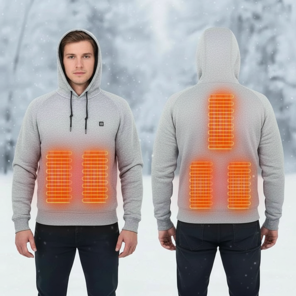 USB Heated Adjustable Hoodie Panel Device
