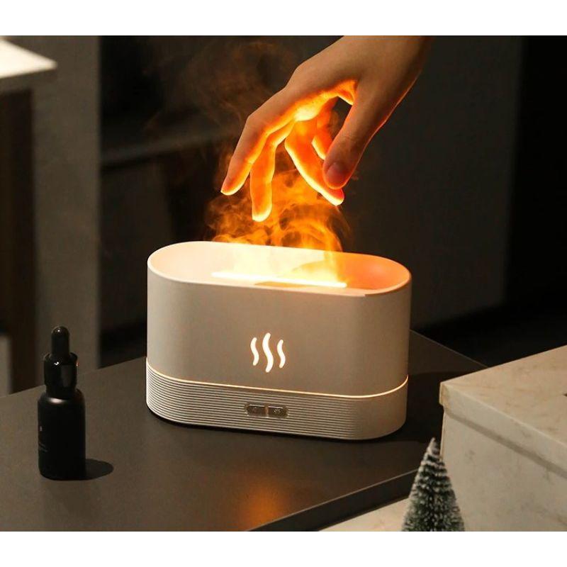Flame Aroma Diffuser With Organic Essential Oil Set-Humiii