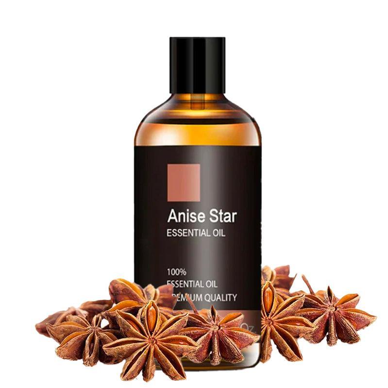 Anise Star Essential Oil 100ml Natural Extract With Dropper-Humiii