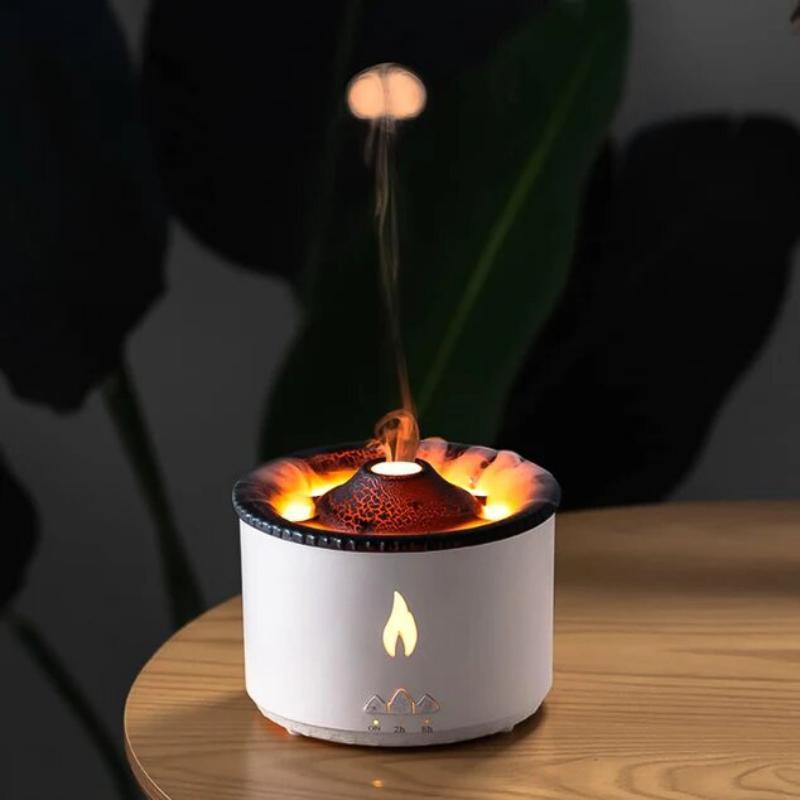 Decorative Volcano Flame Mist Humidifier for Home and Office Use-Humiii
