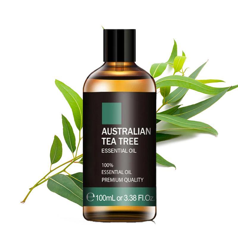Tea Tree Essential Oil 100ml Natural Plant Extract With Dropper-Humiii