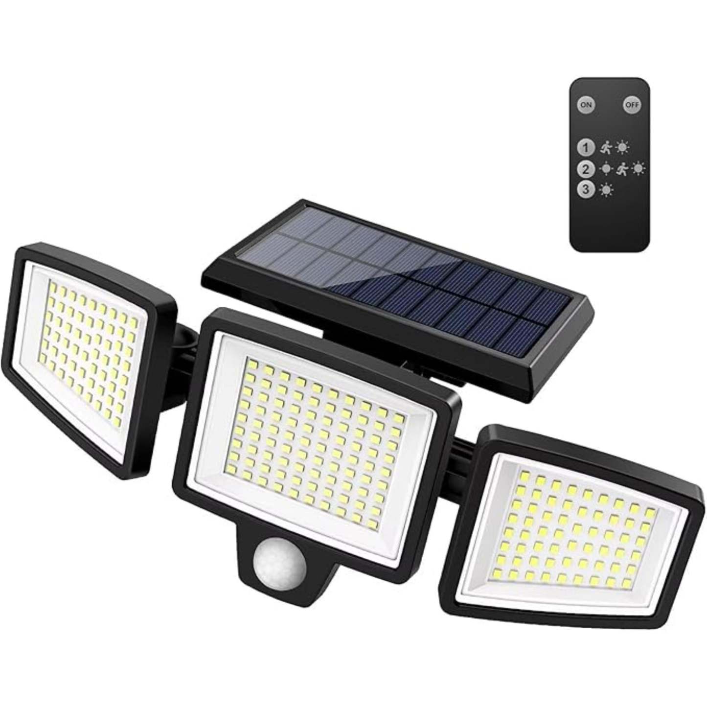 Solar Motion Sensor Floodlight Wireless LED Wall Light-Humiii