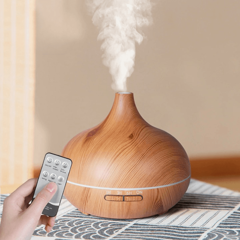 Remote Controlled Wood Grain Diffuser – Efficient and Quiet-Humiii