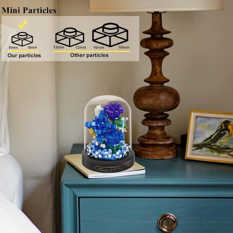 Sunlit Blooms Mini Brick Display - Solar Flame Torch