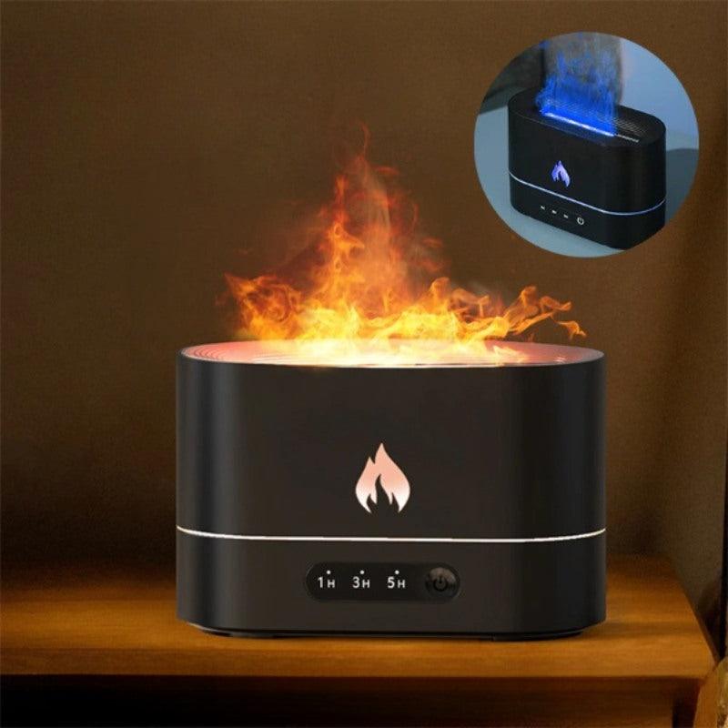 250ml Flame Humidifier With An Efficient LED Night Lamp-Humiii