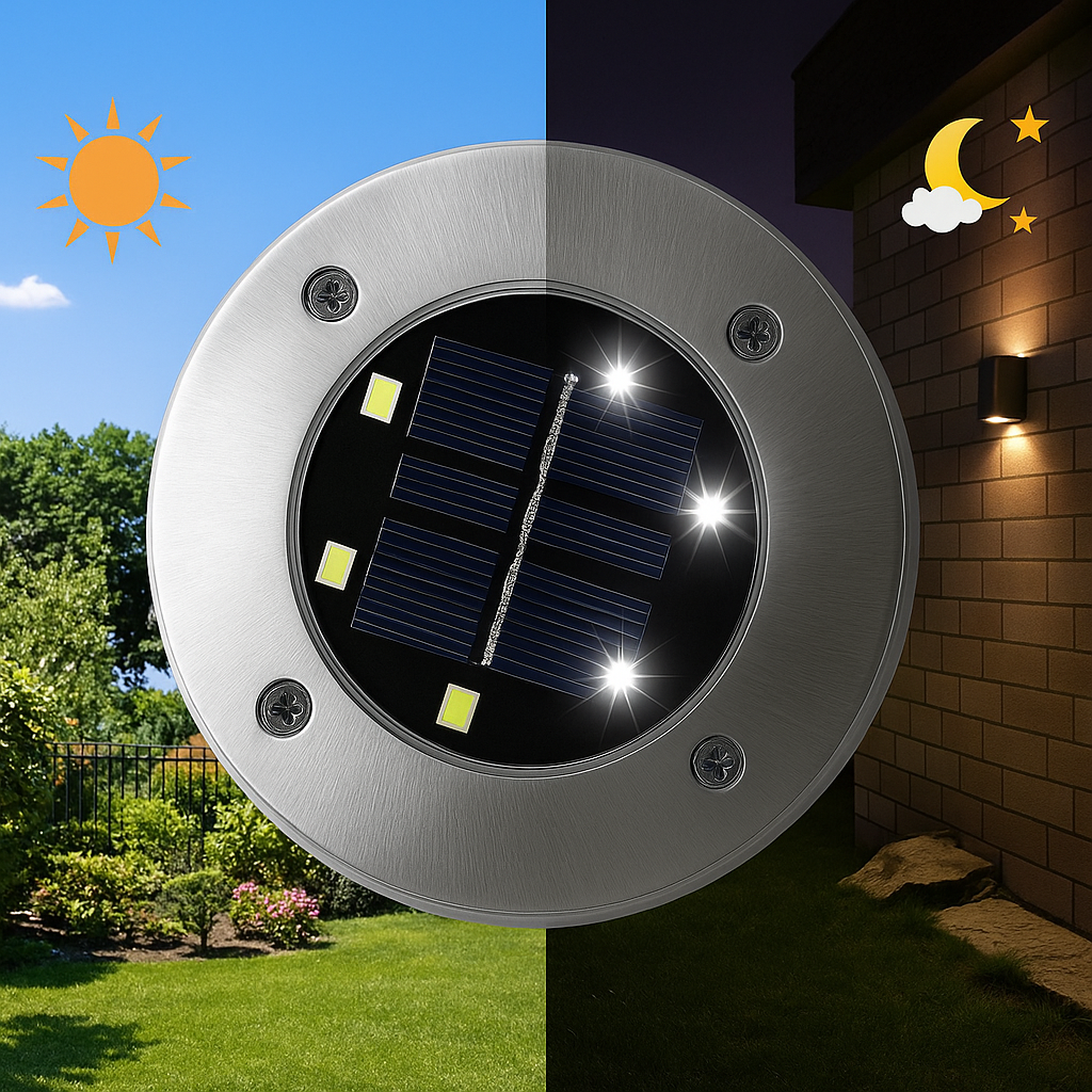 LED Solar Ground Lights For Yard And Garden-Humiii