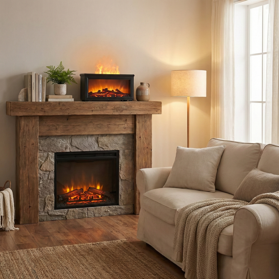 LED Flame Humidifier Aroma Diffuser