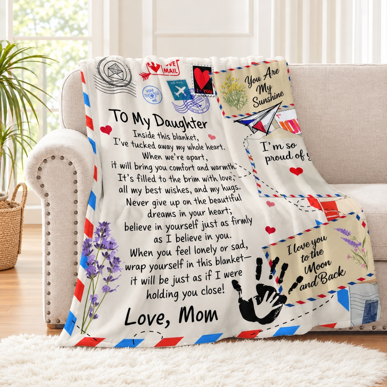 Vintage Letter Blanket For Men And Women