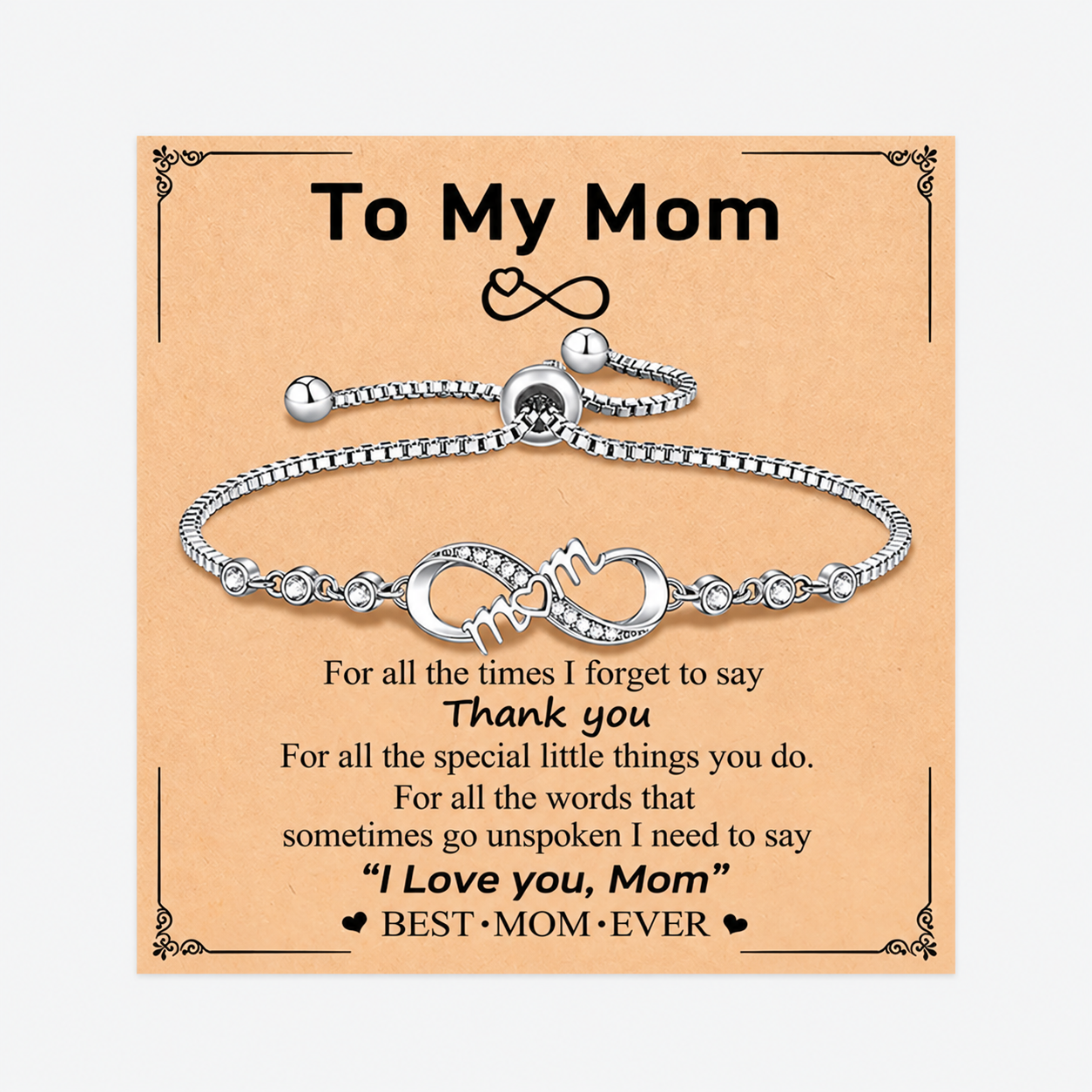 Adjustable Infinity Bracelet Gift For Women