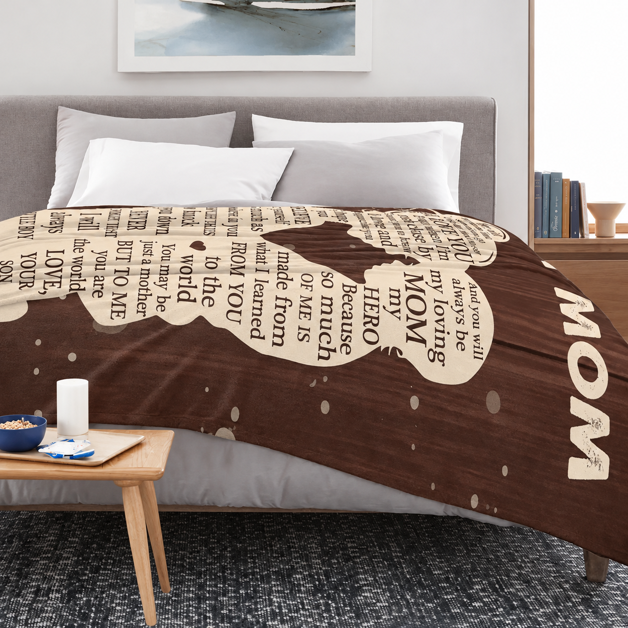 Warm Cozy Throw Blanket For Mom