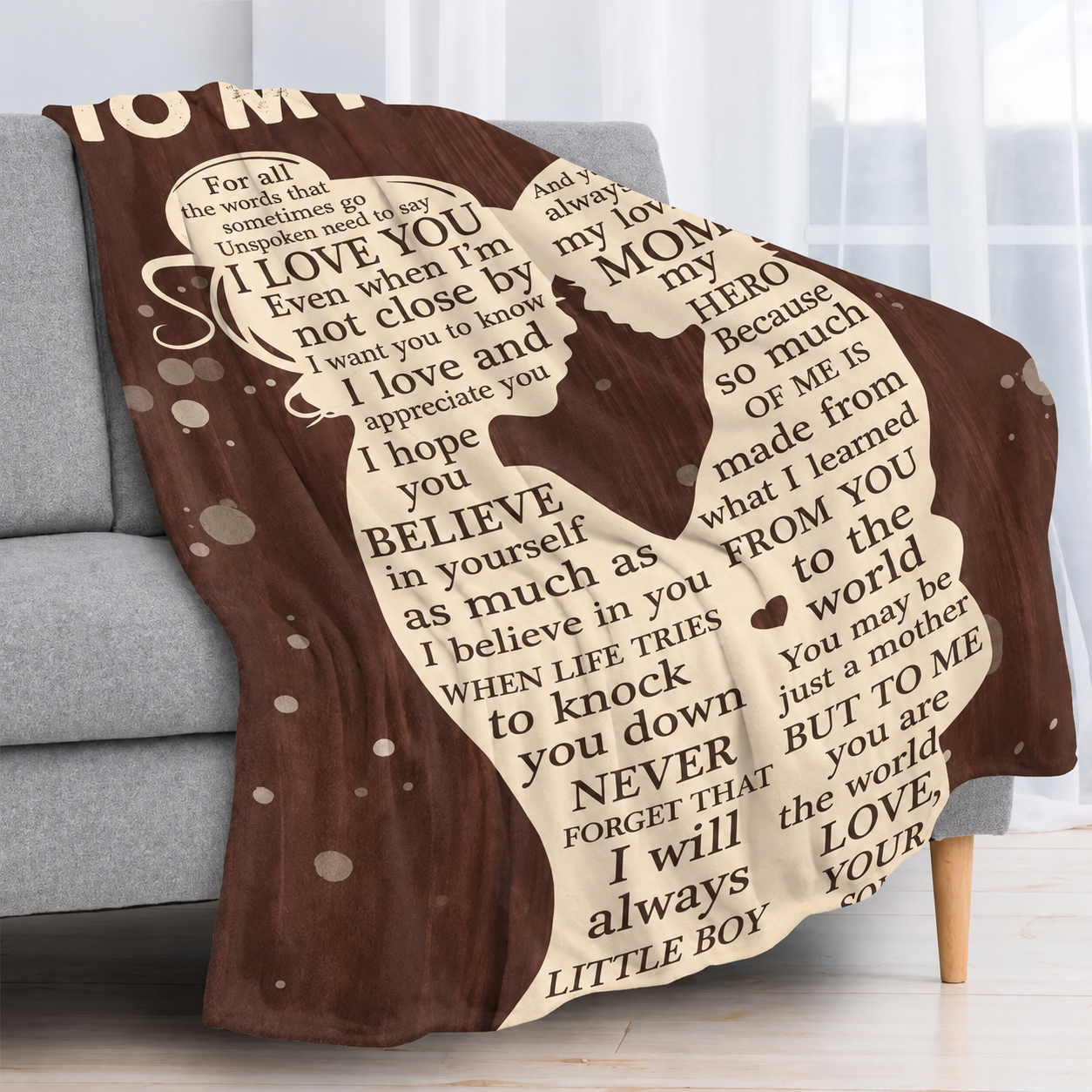 Warm Cozy Throw Blanket For Mom
