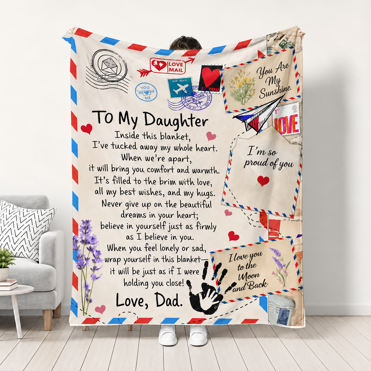 Vintage Letter Blanket For Men And Women
