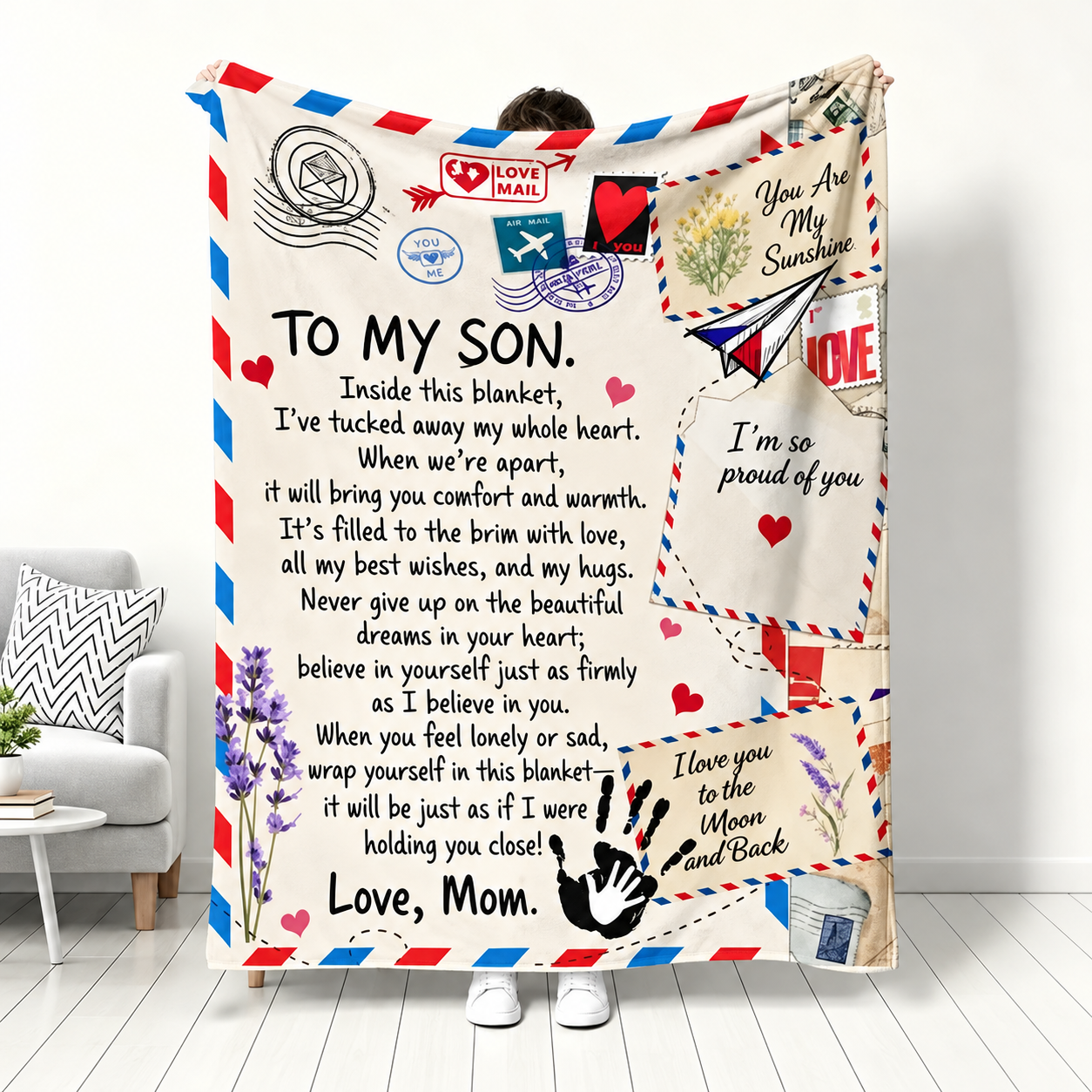 Vintage Letter Blanket For Men And Women