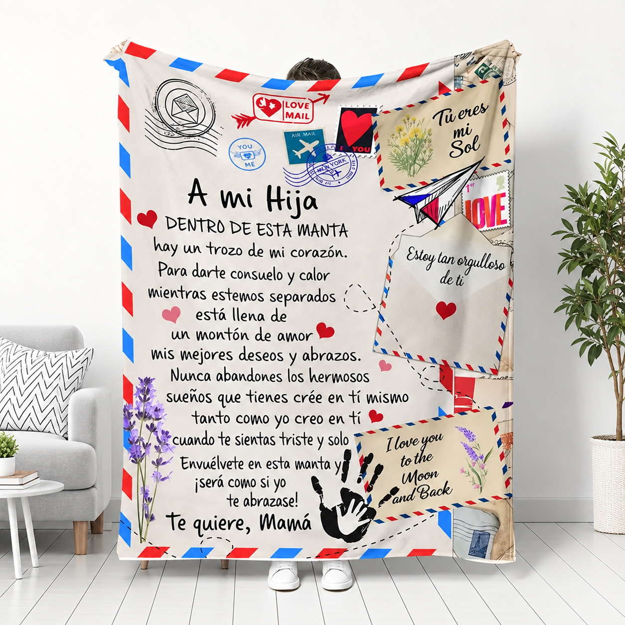Vintage Letter Blanket For Men And Women