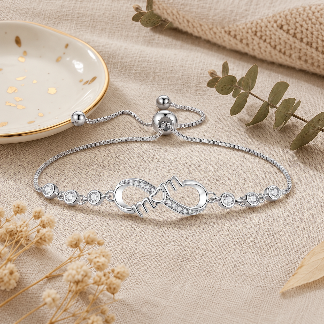 Adjustable Infinity Bracelet Gift For Women