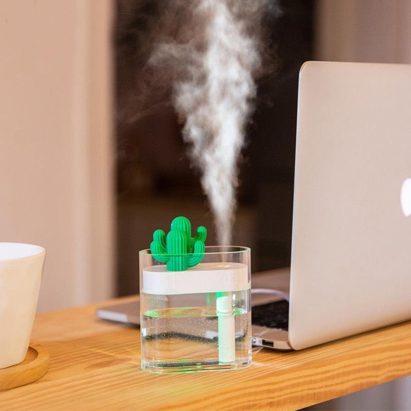 Cactus Ultrasonic Air Humidifier for Bedroom and Office Use-Humiii