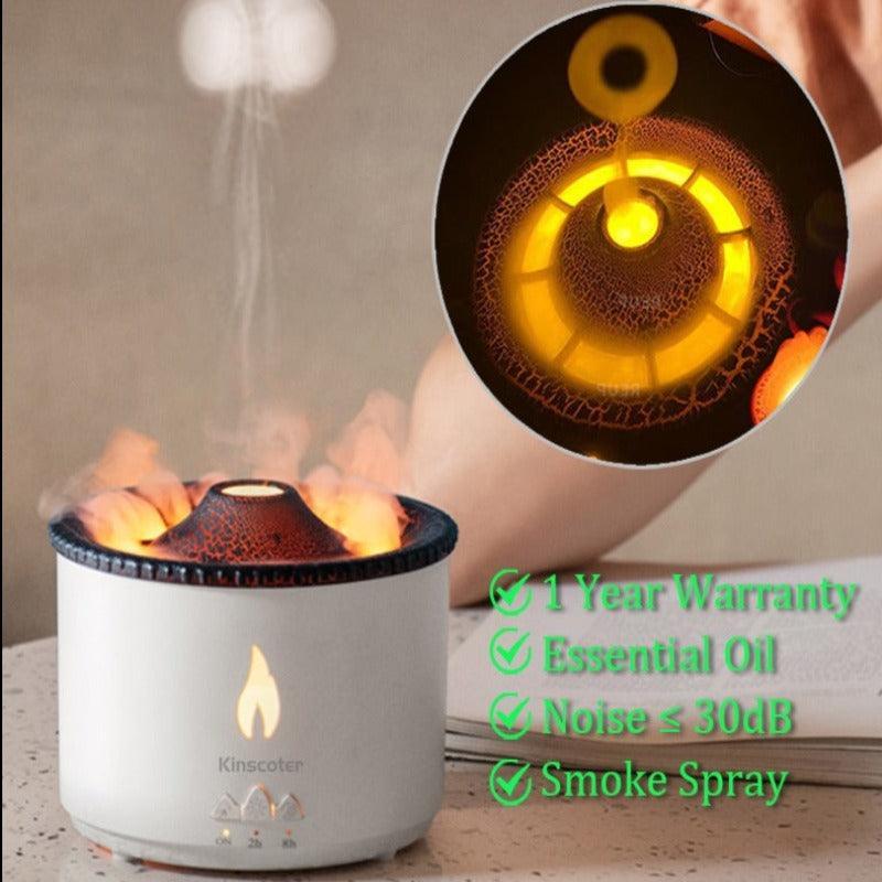 Volcanic Flame Aroma Diffuser – Quiet and Efficient Humidifier-Humiii
