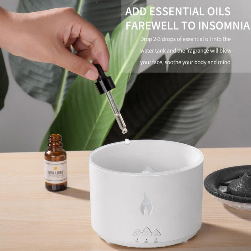Volcanic Flame Aroma Diffuser – Quiet and Efficient Humidifier-Humiii