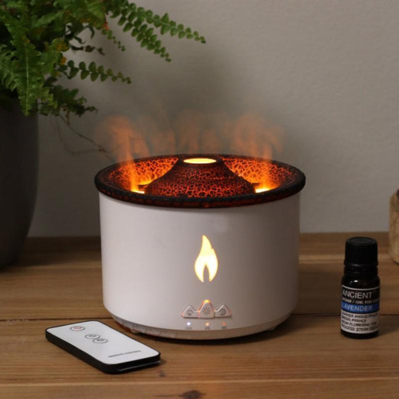 Decorative Volcano Flame Mist Humidifier for Home and Office Use-Humiii