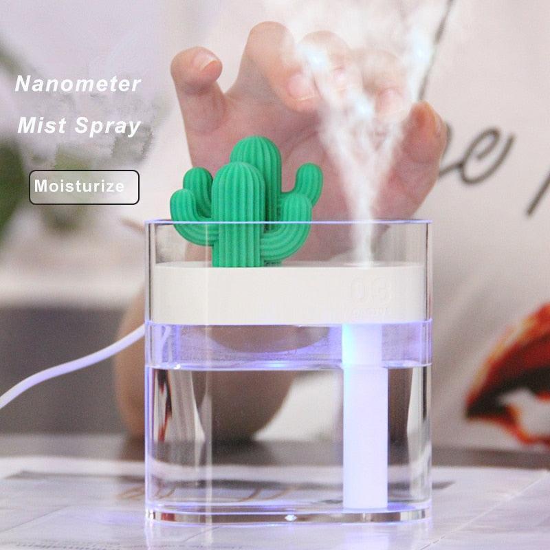 Cactus Ultrasonic Air Humidifier for Bedroom and Office Use-Humiii