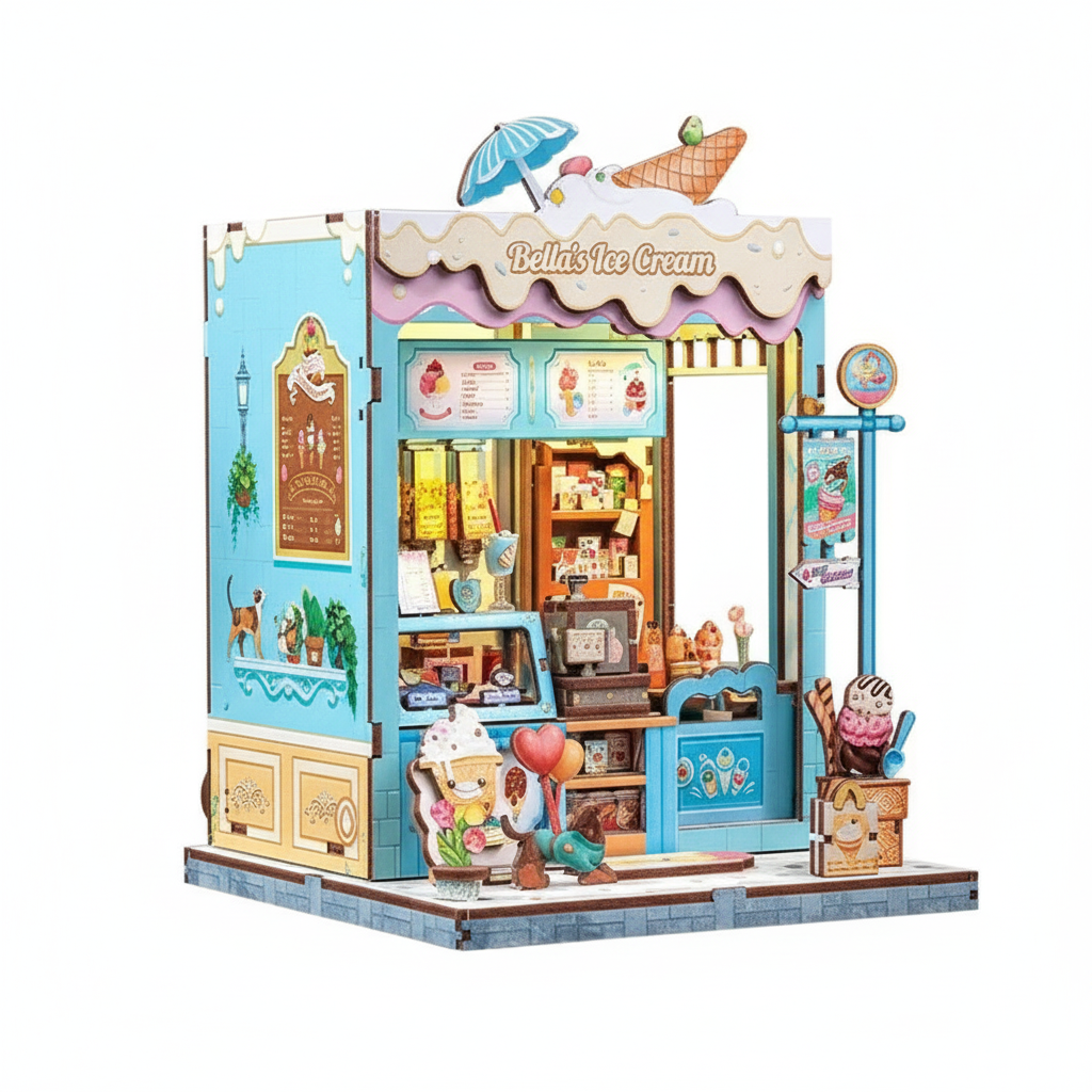 Bella Ice Cream DIY Book Nook Kit