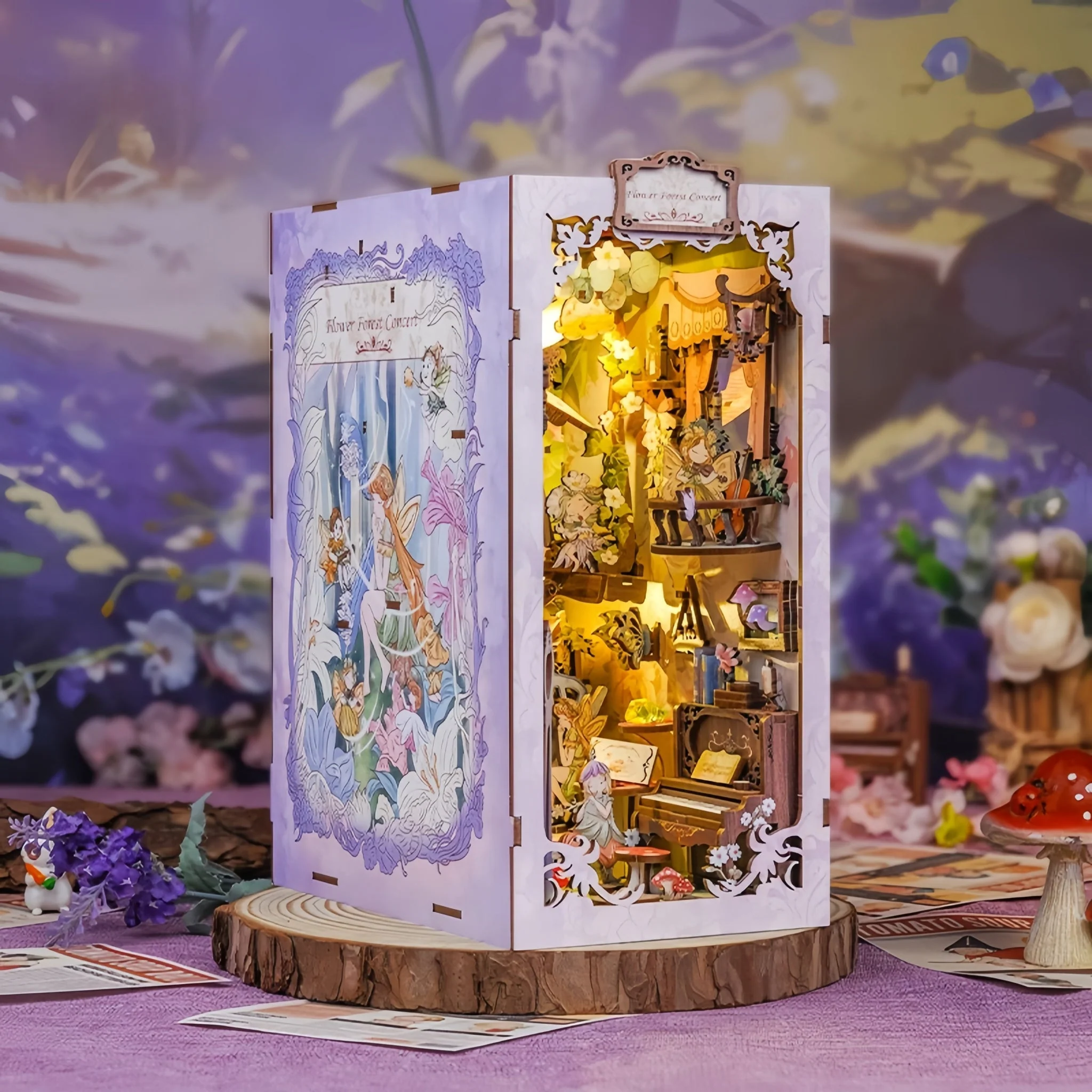 Flower Forest Concert DIY Book Nook Kit