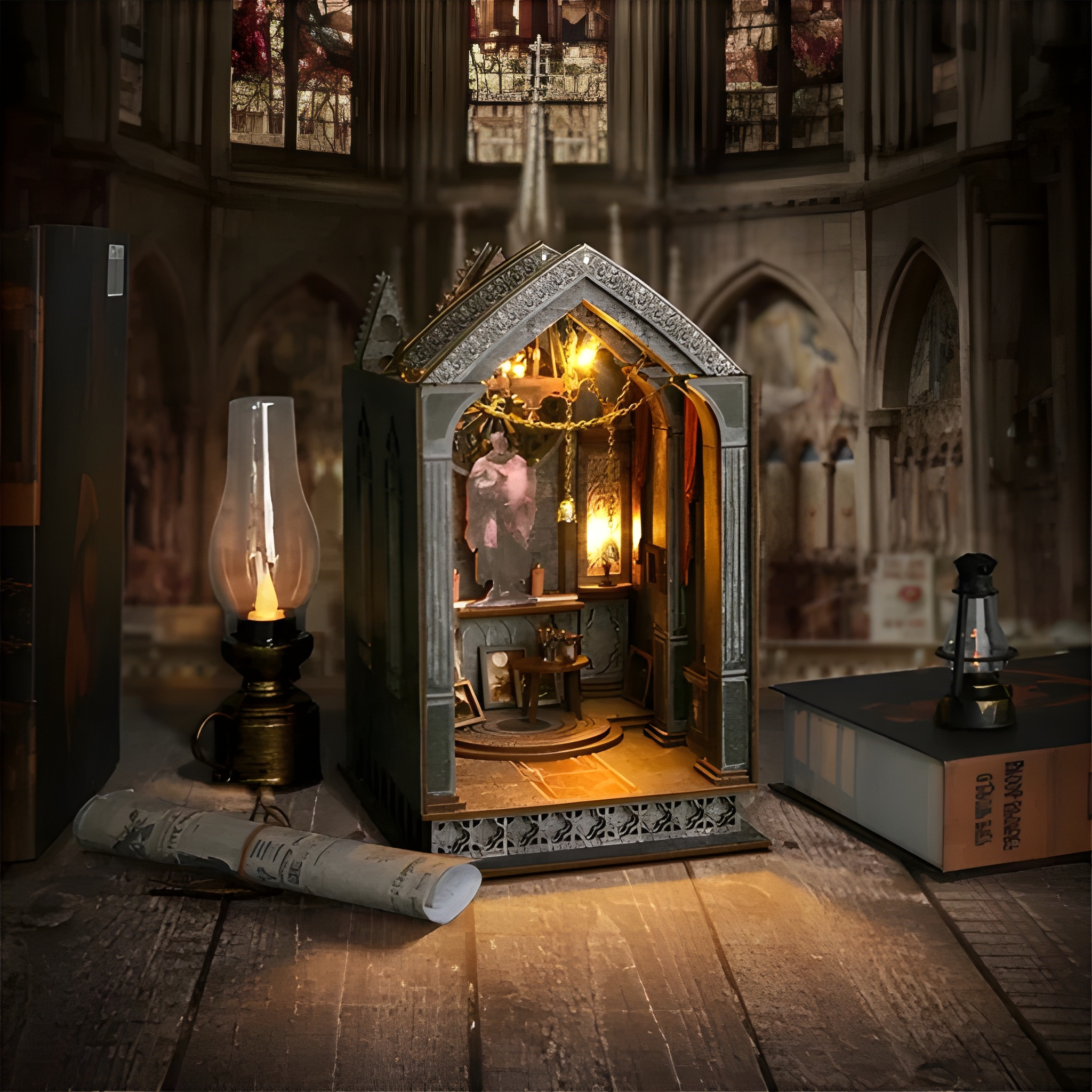 Quite Night Prayer DIY Book Nook Kit