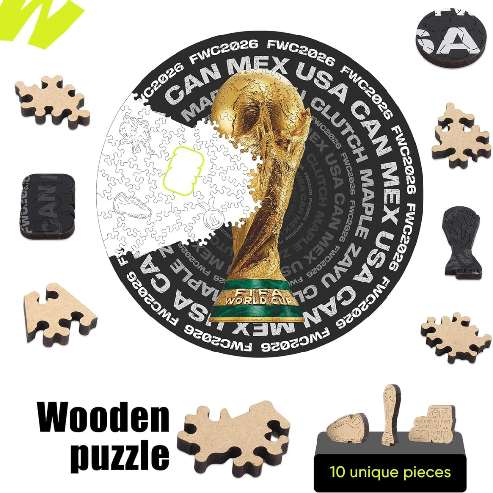 Pack Of 200 FIFA 2026 Football Jigsaw Wooden Puzzle For Adults