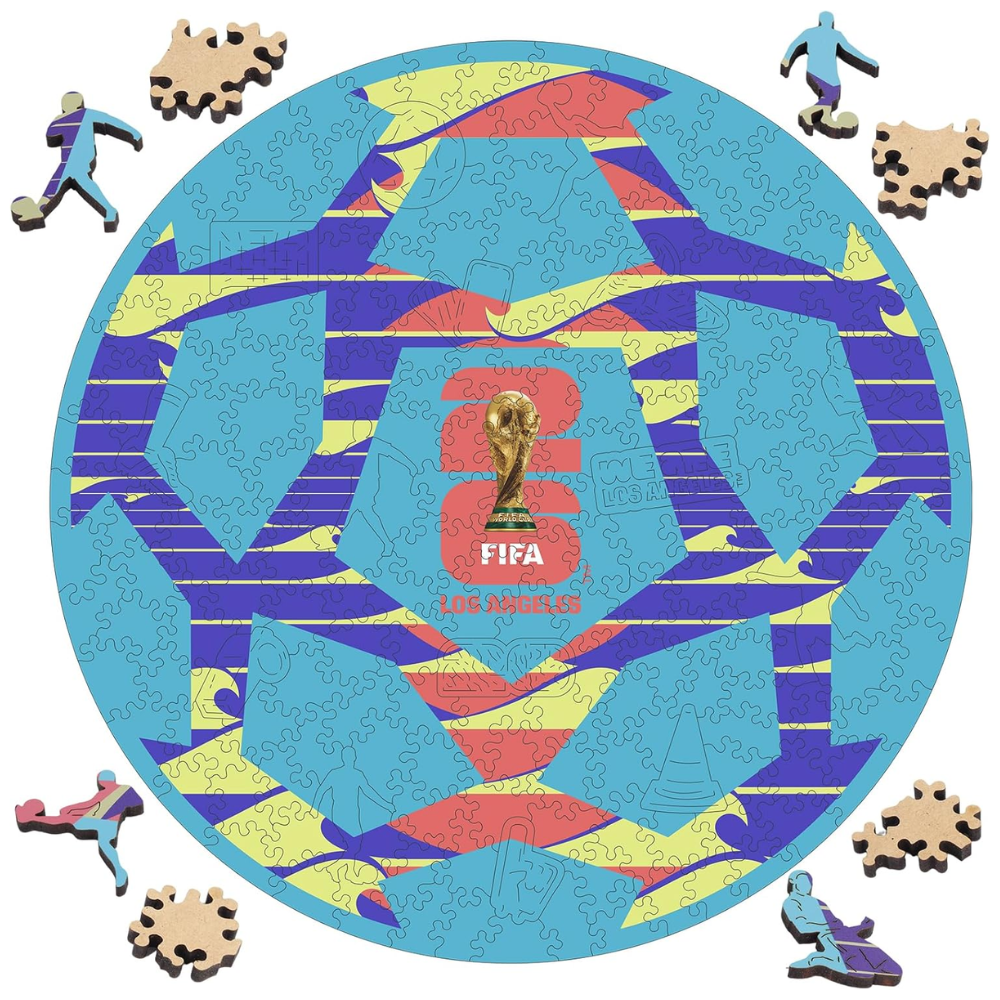 FIFA 2026 Los Angeles World Cup Wooden Jigsaw Puzzle Pack Of 200
