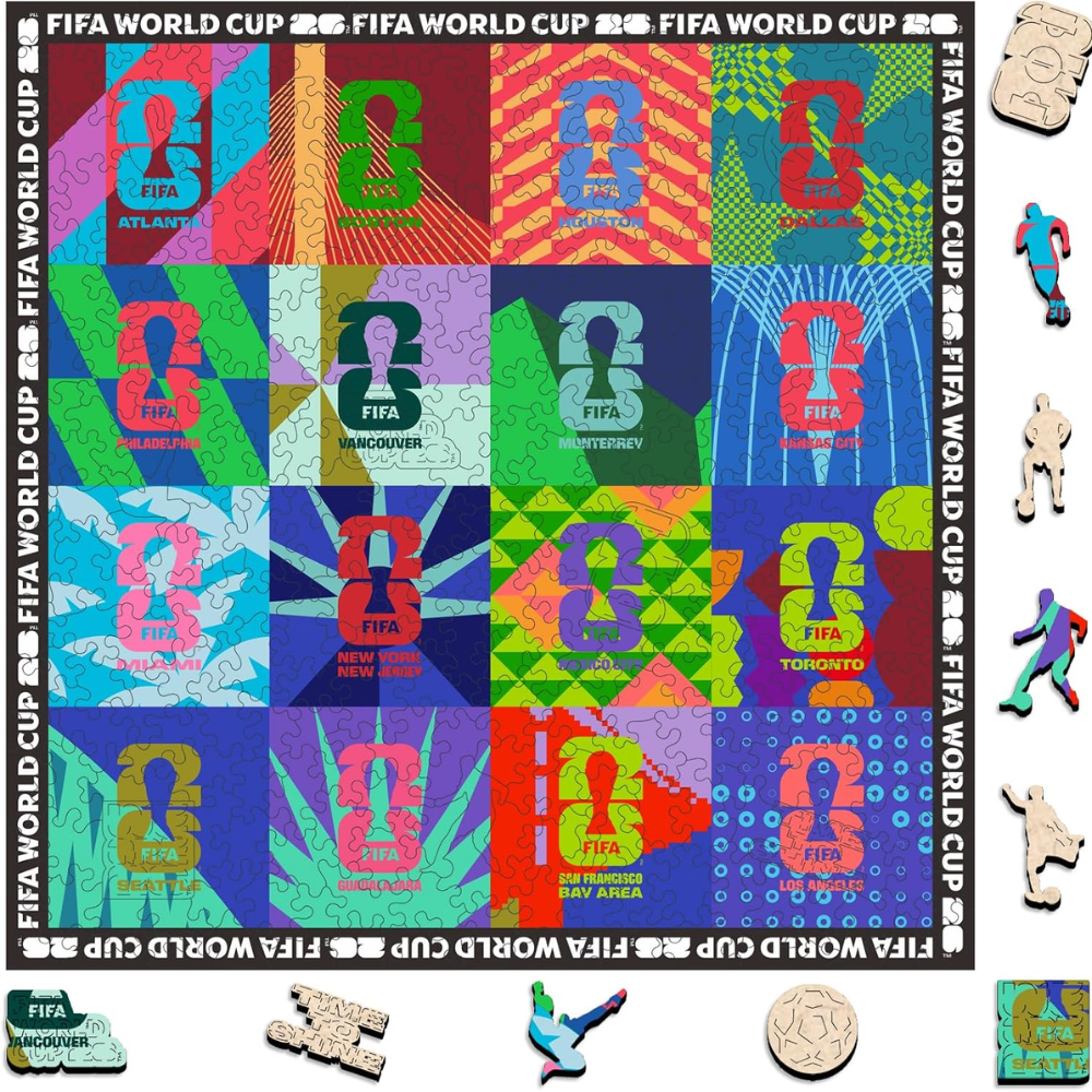 Pack Of 300 Fifa 2026 Trophy Series Jigsaw Puzzle 