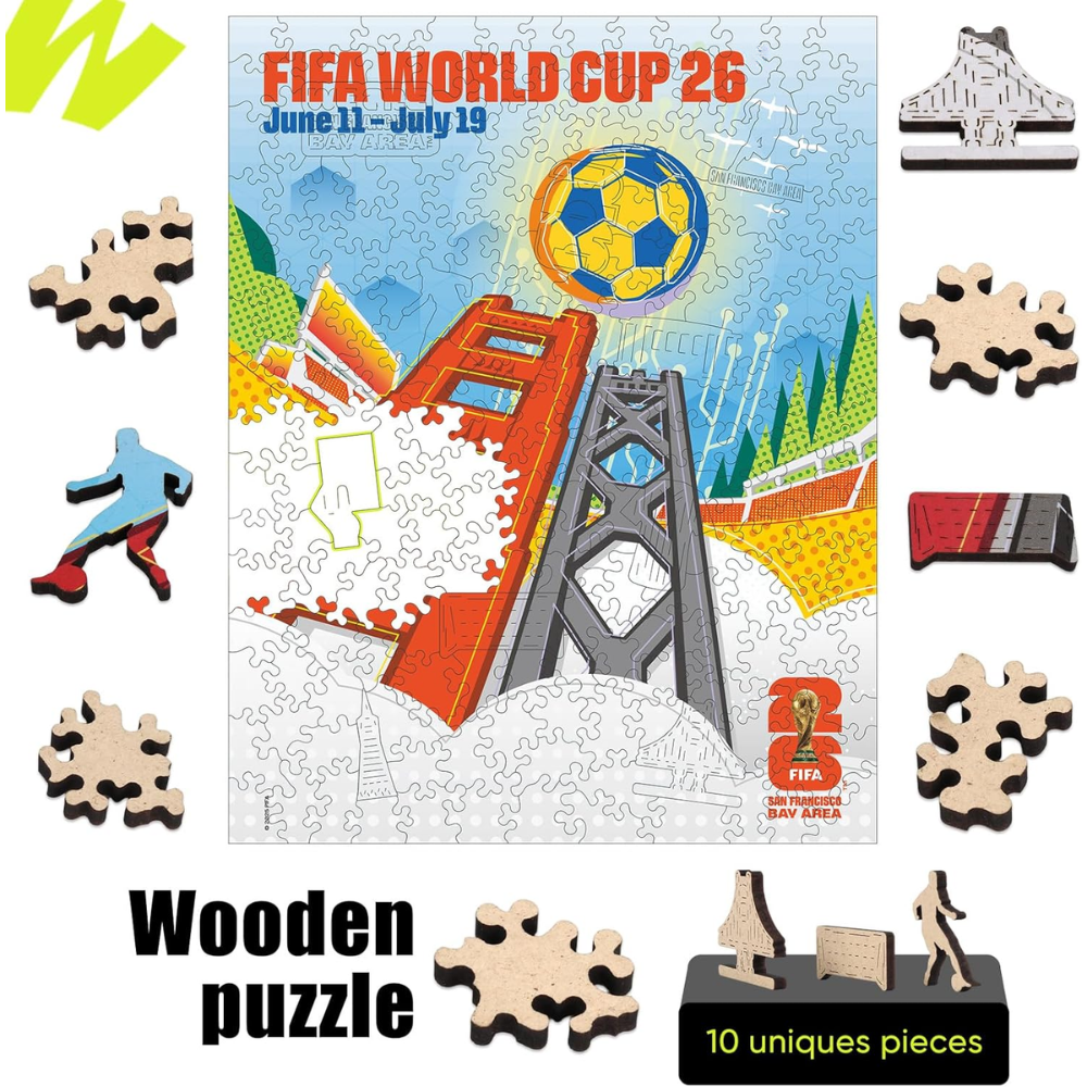 200 Pieces Of FIFA World Cup 2026 San Francisco City Themed Wooden Puzzle 