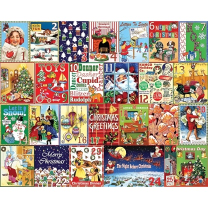 1000 Piece Jigsaw Puzzle Winter Christmas Holiday Puzzles for Adults and Kids