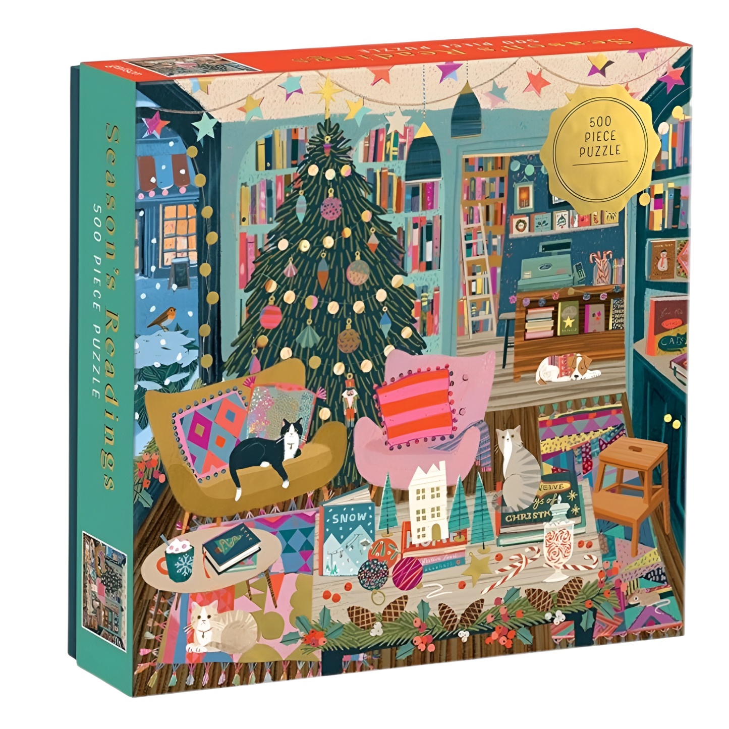 500 Piece Foil Jigsaw Puzzle Featuring Beautiful Artwork