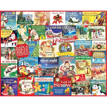 1000 Piece Jigsaw Puzzle Winter Christmas Holiday Puzzles for Adults and Kids