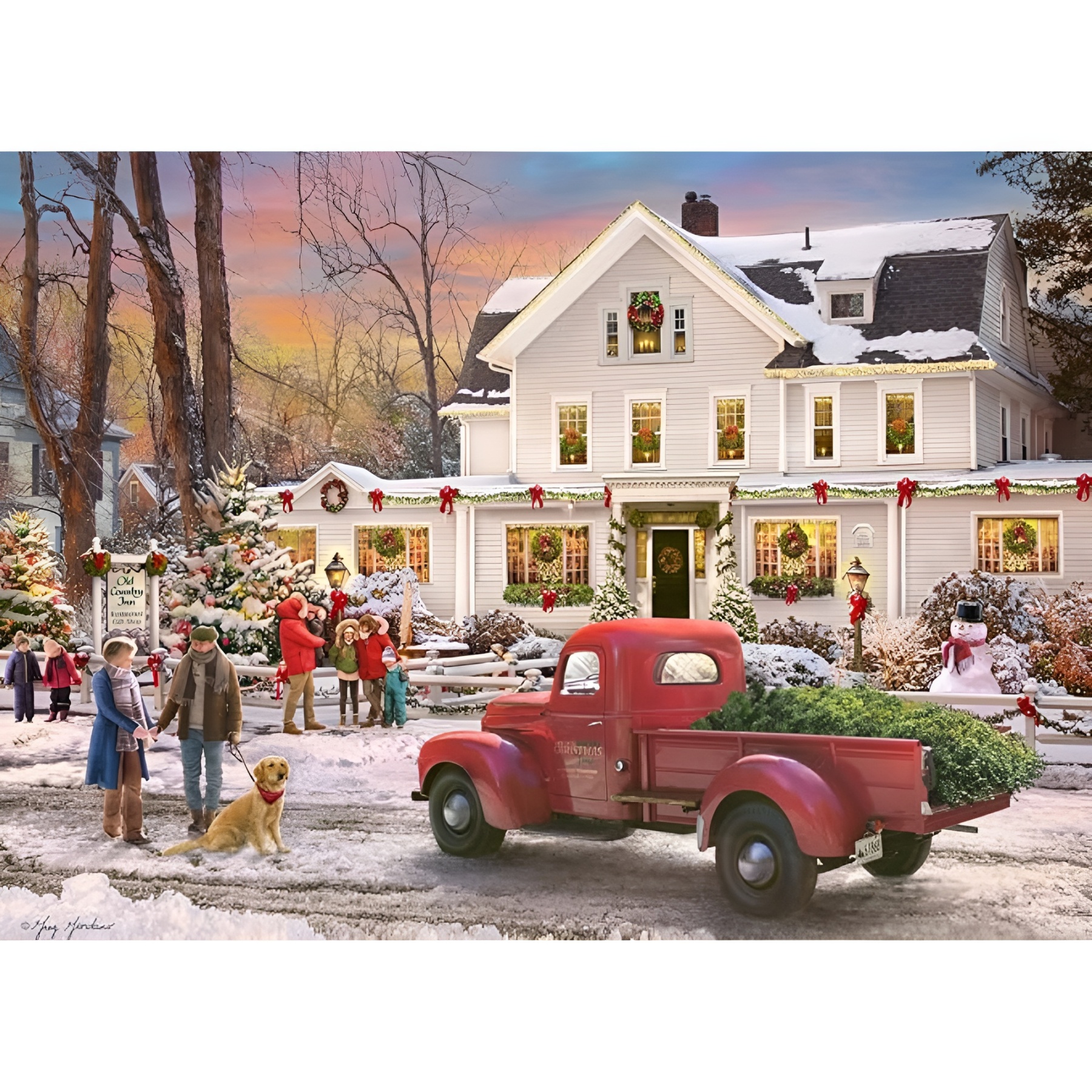 Festive Christmas 1000 Piece Advent Calendar Jigsaw Puzzle