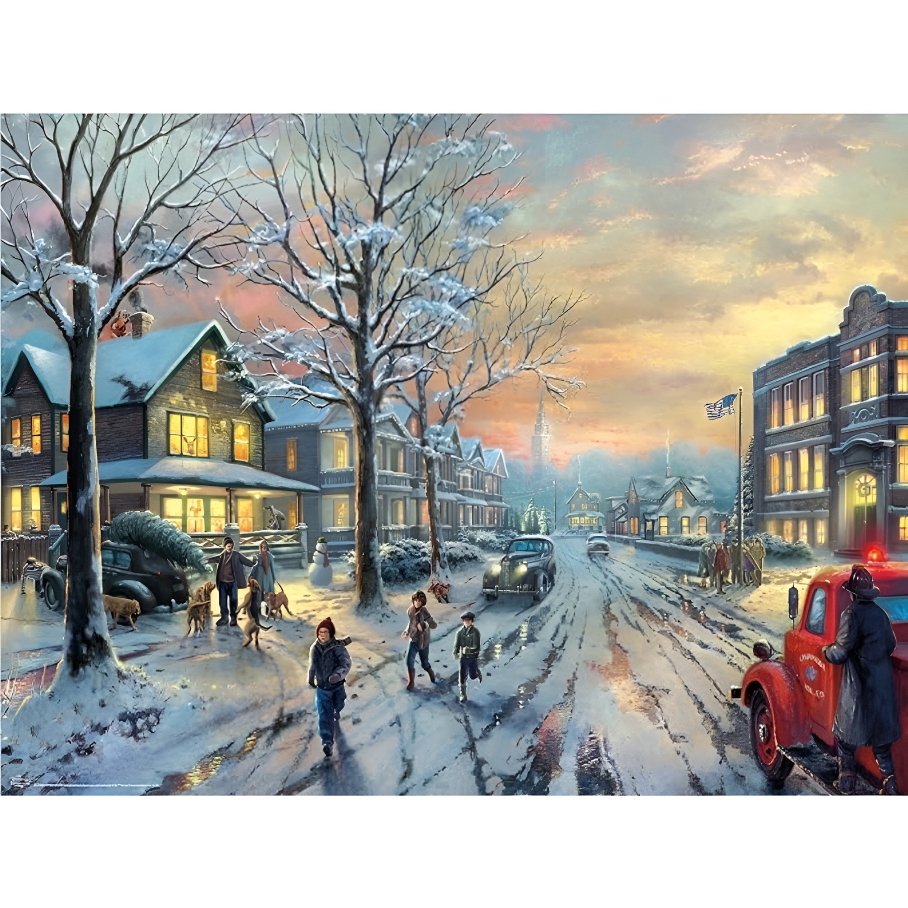 300 Piece Christmas Movie Street Jigsaw Puzzle