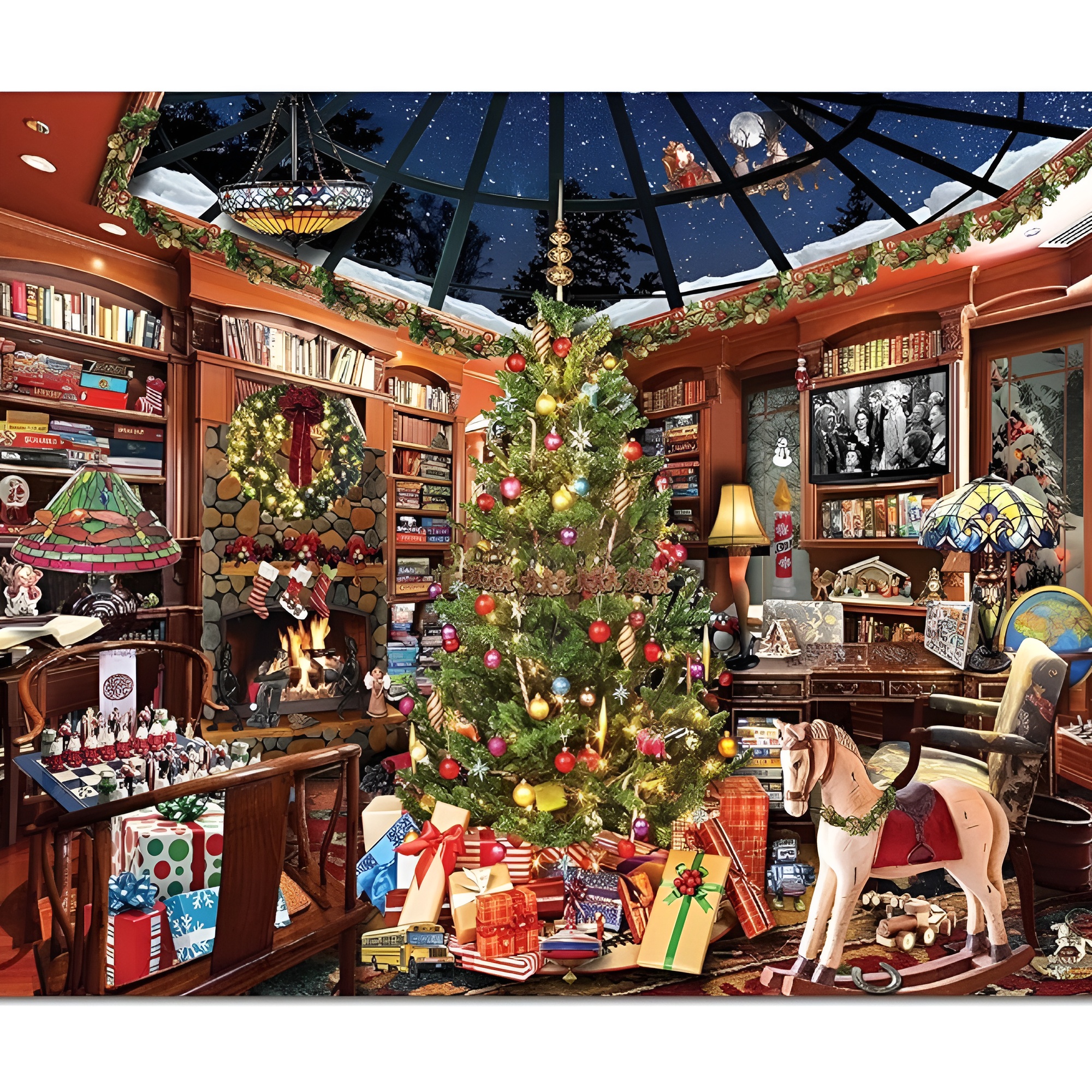 Seek and Find Christmas Puzzles 1000 Pieces Jigsaw Puzzles for Adults and Family