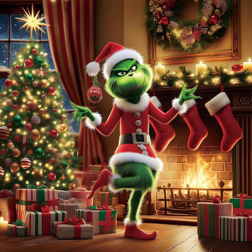 Christmas Fireplace And Tree 500 Piece Seasonal Jigsaw Puzzle