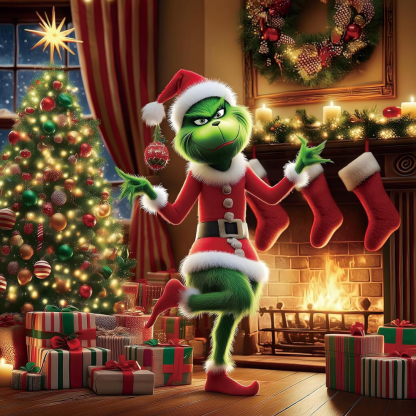 Christmas Fireplace And Tree 500 Piece Seasonal Jigsaw Puzzle