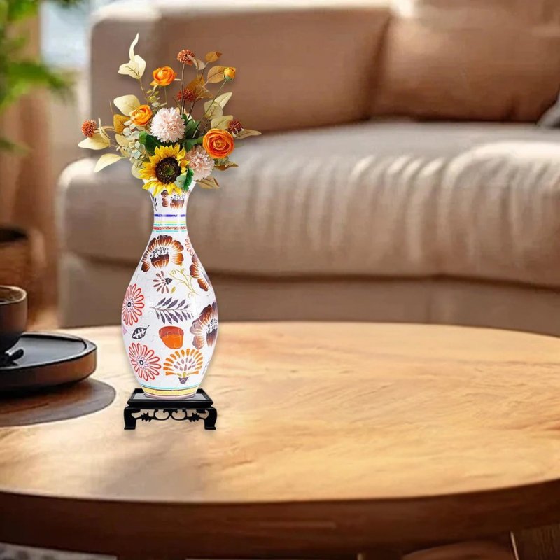 160 Piece 3D Puzzle Vase DIY Flower Planter Tabletop Decor