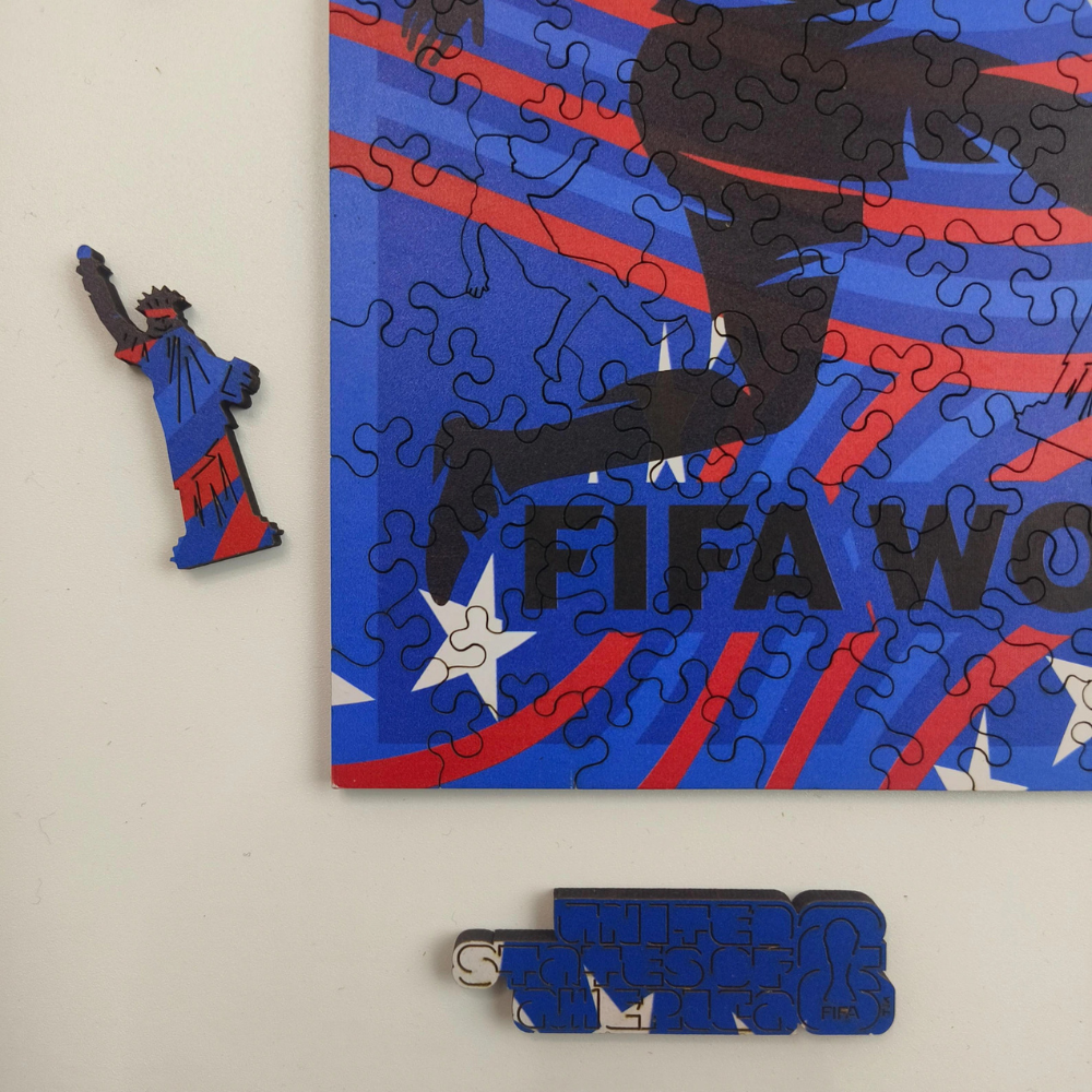 World Cup 2026 Official FIFA USA 200 Pcs Wooden Jigsaw Puzzle