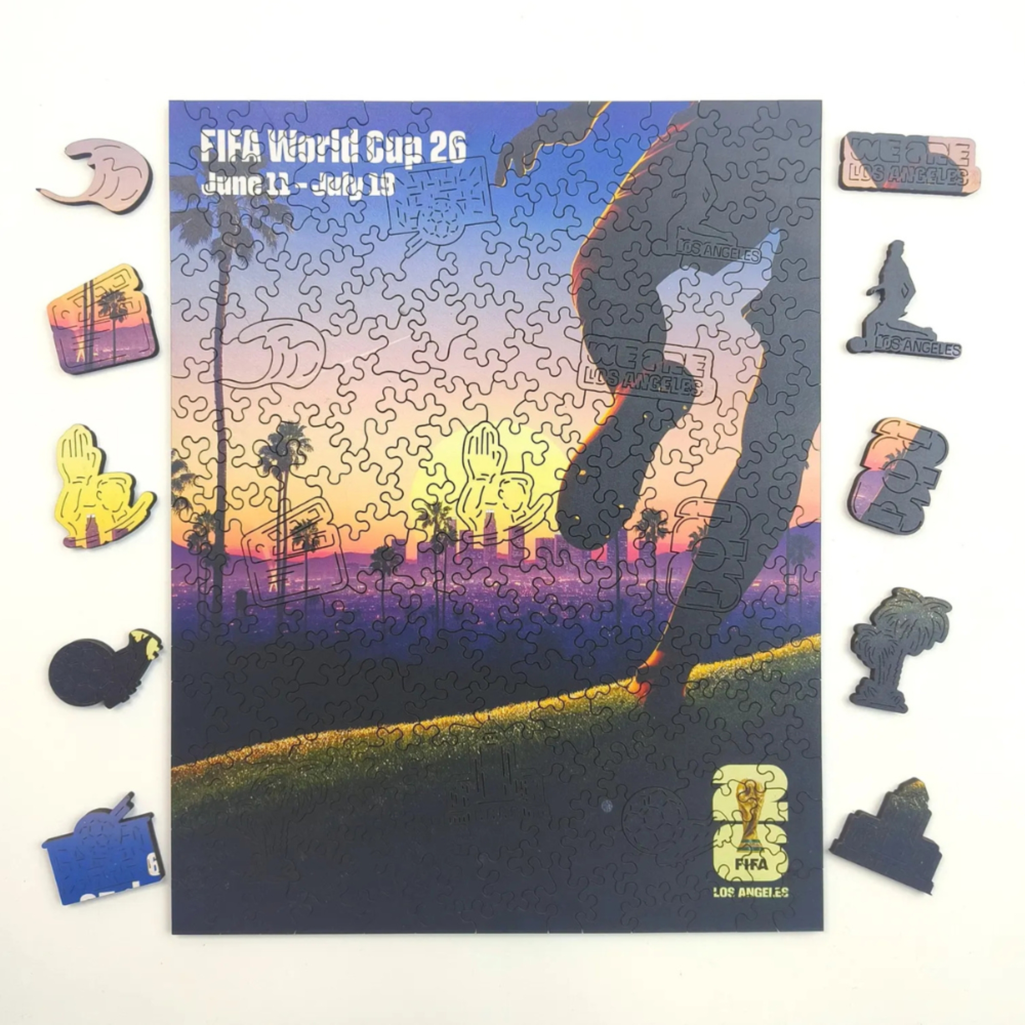 Official FIFA World Cup 2026 Los Angeles Wooden Jigsaw Puzzle