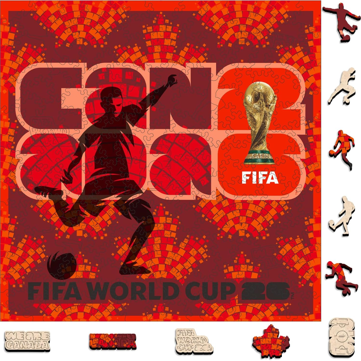 Pack Of 200 Fifa Canada Poster Wooden Puzzle For Adult