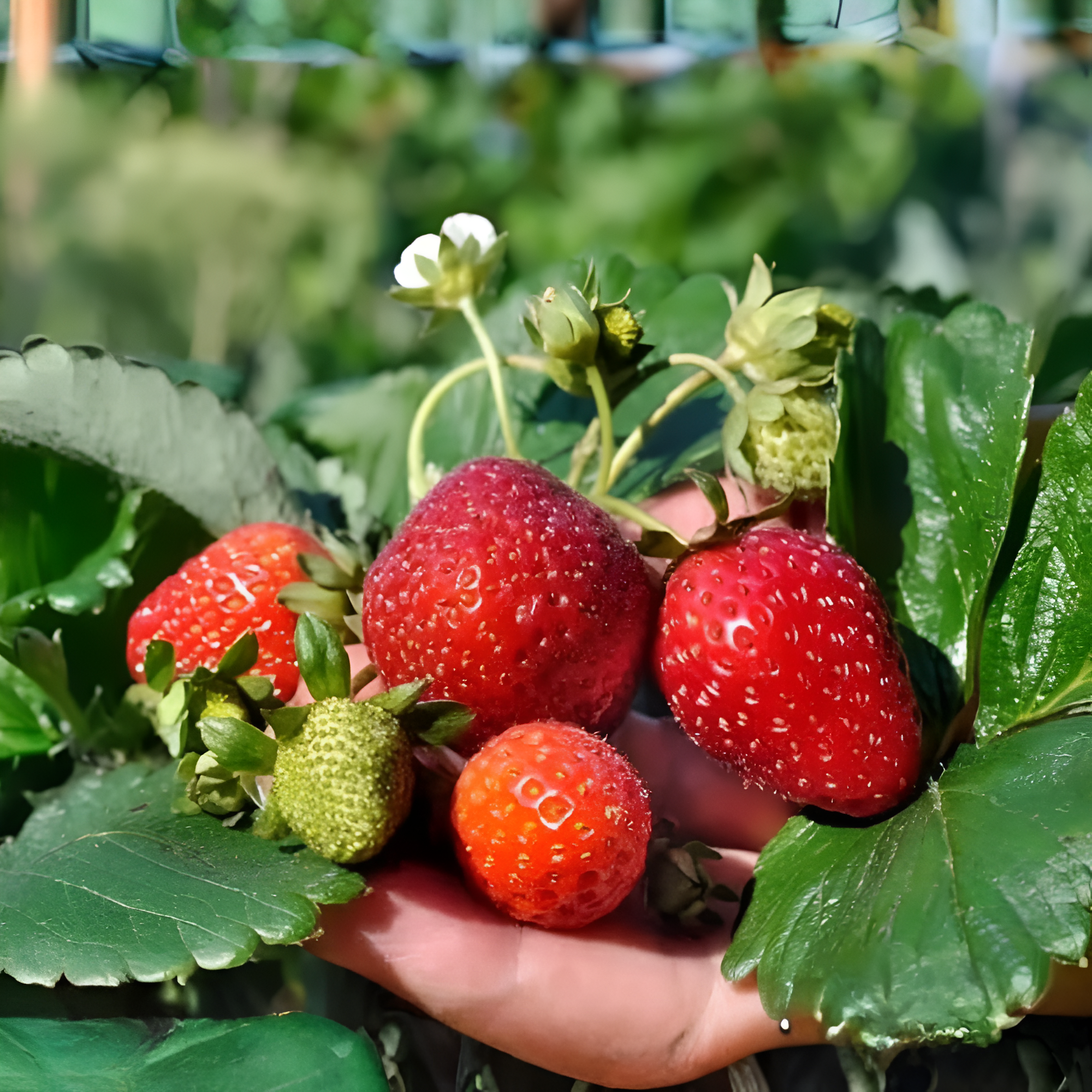 Red Climbing Strawberry Seeds Garden Fruit Seed Sweet and Delicious Everbearing Fruit Plant Home Garden