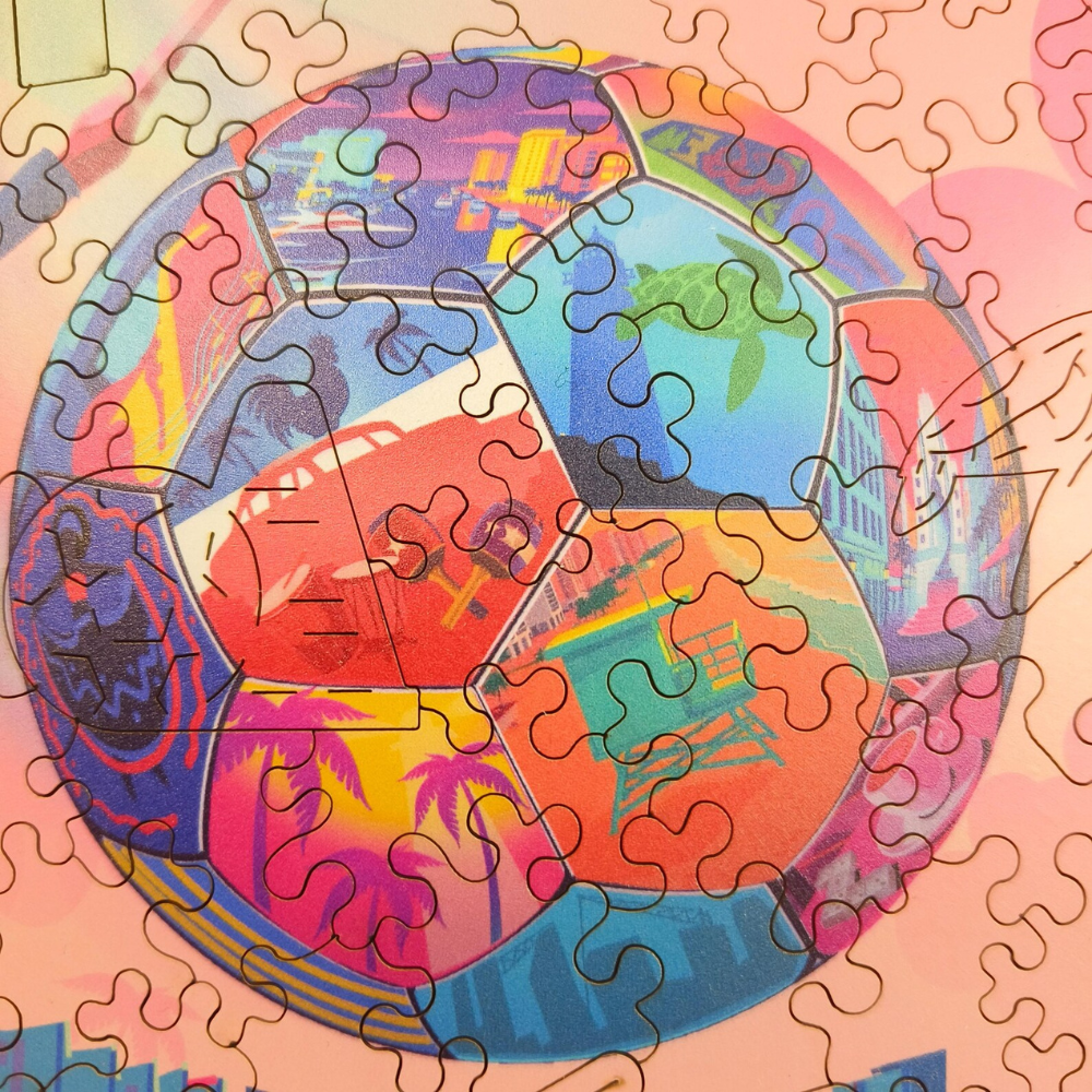 World Cup 2026 FIFA Miami Wooden Jigsaw
