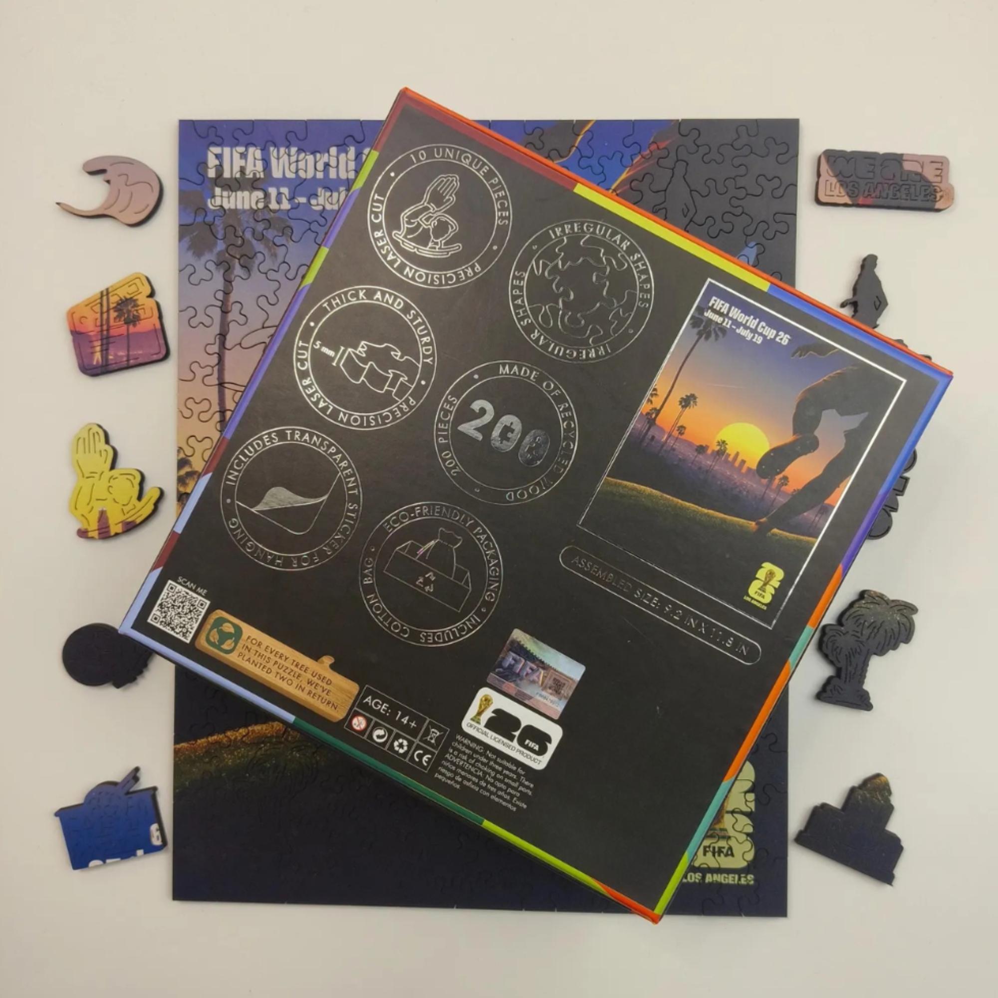 Official FIFA World Cup 2026 Los Angeles Wooden Jigsaw Puzzle