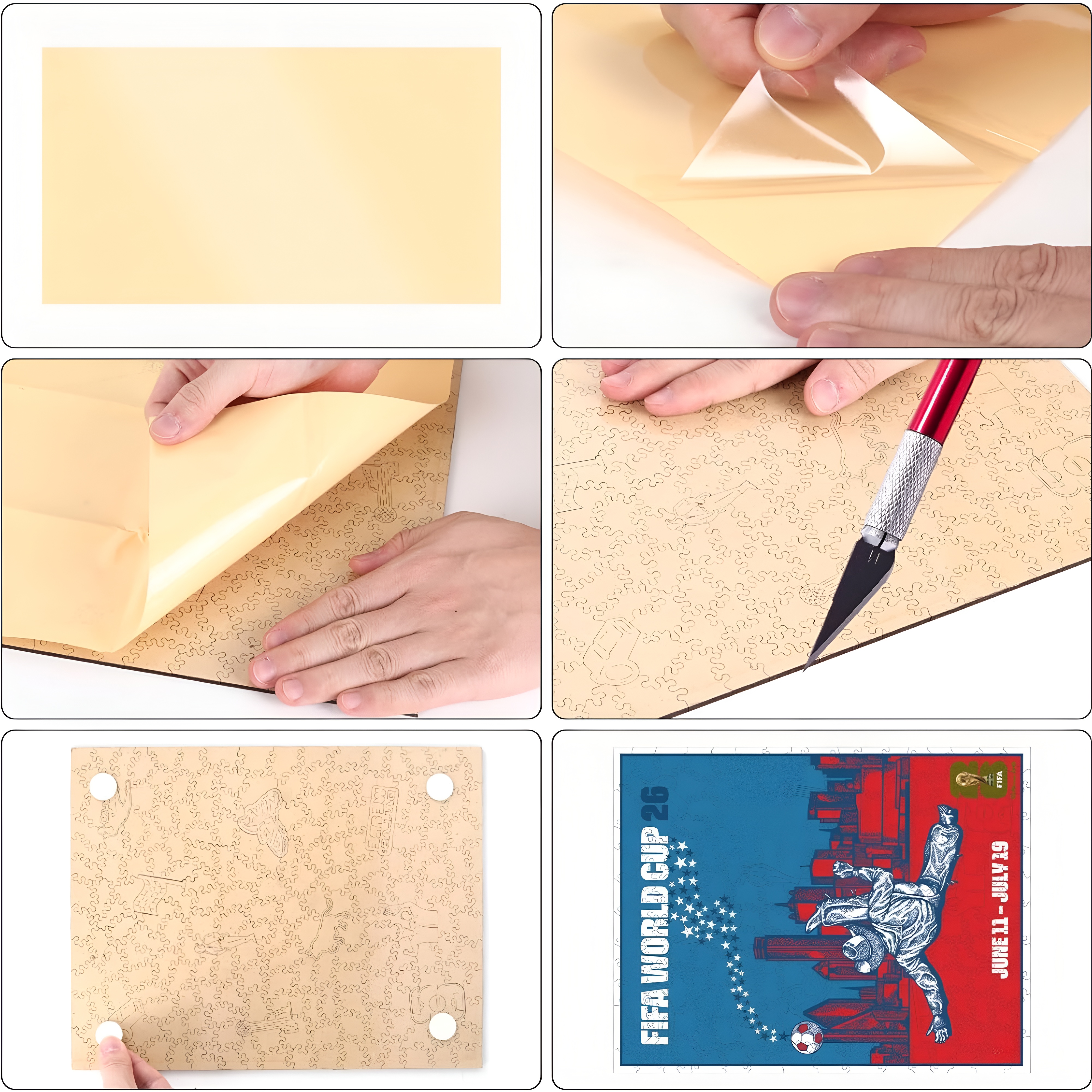 FIFA World Cup 2026 Dallas City Wooden Jigsaw Puzzle